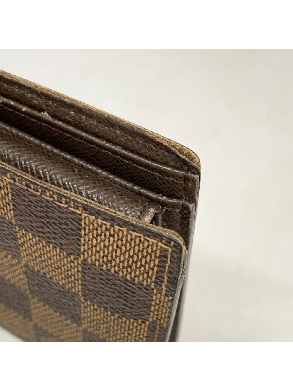 Louis Vuitton Wallet Damier Portefeuille Marco Ebene